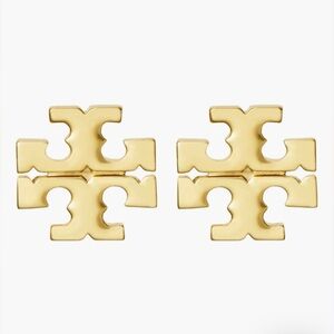 Tory Burch gold logo stud earrings